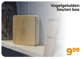 Vogelgeluiden houten box