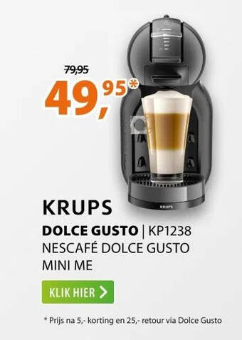 Krups KP1238 NESCAFÉ Dolce Gusto Mini Me Zwart