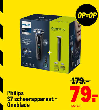 Philips s7 scheerapparaat + oneblade