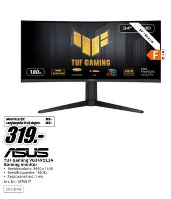 ASUS TUF Gaming VG34VQL3A Gaming monitor