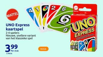 Uno express kaartspel