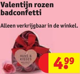 Valentijn rozen badconfetti