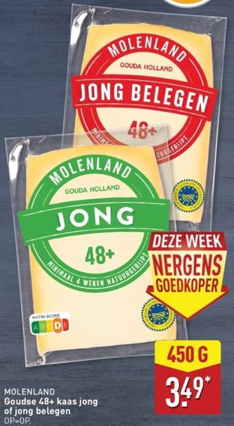 Molenland goudse 48+ kaas jong of jong belegen