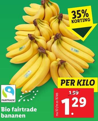 Bio fairtrade bananen