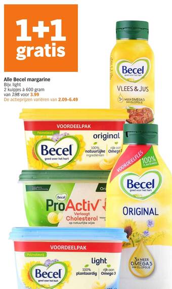 Alle Becel margarine