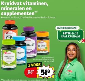 Kruidvat vitaminen, mineralen en supplementen