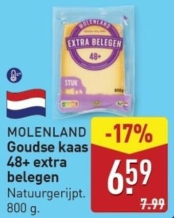 Molenland Goudse kaas 48+ extra belegen