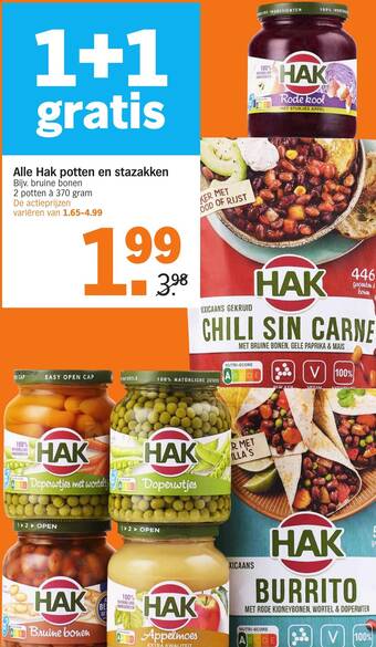 Alle Hak potten en stazakken