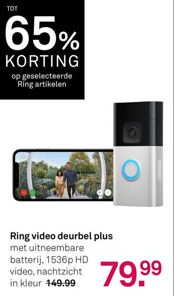 Ring video deurbel plus