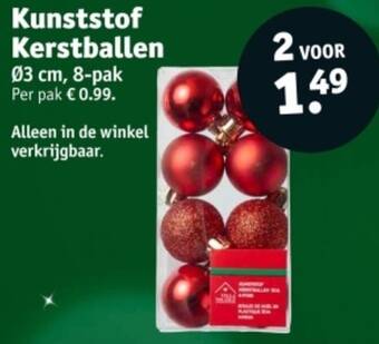 Kunststof Kerstballen