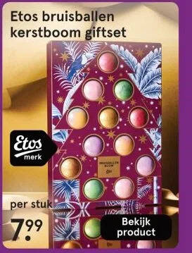 Etos bruisballen kerstboom giftset