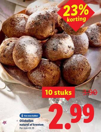 Oliebollen naturel of krenten