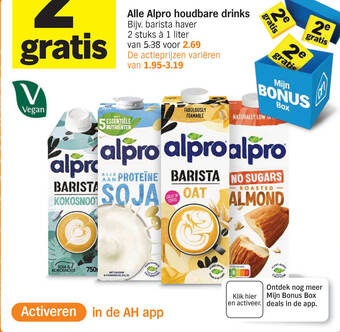Alle Alpro houdbare drinks