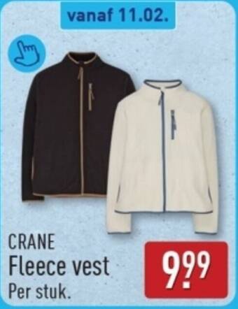 Crane fleece vest
