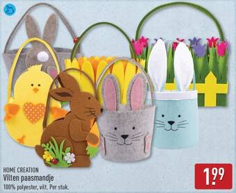 Home creation Vilten paasmandje