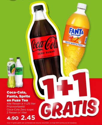 Coca-Cola, Fanta, Sprite en Fuze Tea