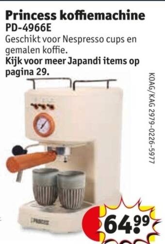 Princess koffiemachine PD-4966E