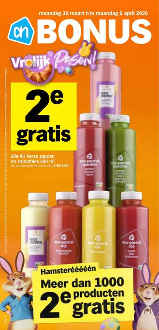 Alle AH Verse sappen en smoothies