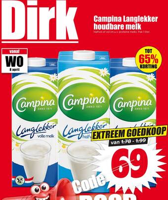 Campina Langlekker houdbare melk
