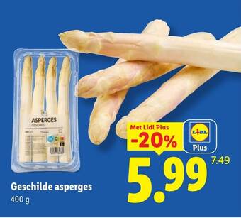 Geschilde asperges