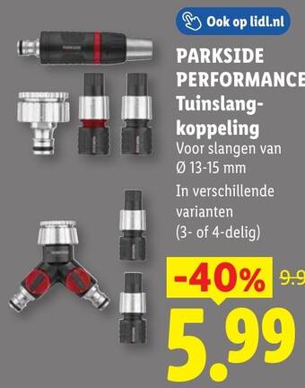 Parkside Performance Tuinslangkoppeling