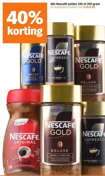 Alle Nescafé potten