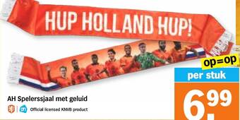AH Spelerssjaal met geluid