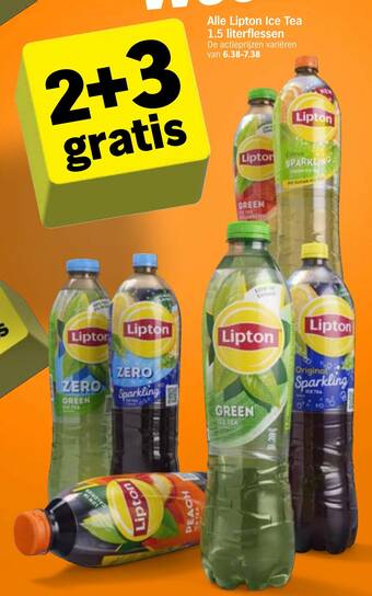 Alle Lipton Ice Tea 1.5 literflessen