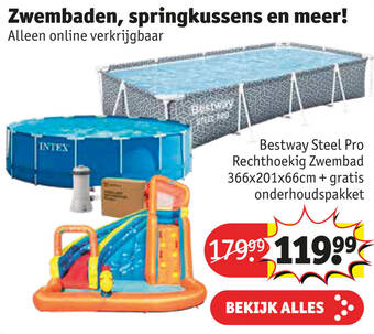 Zwembaden, springkussens en meer!