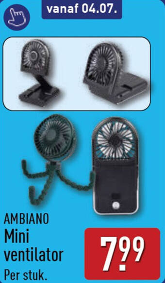 Ambiano mini ventilator