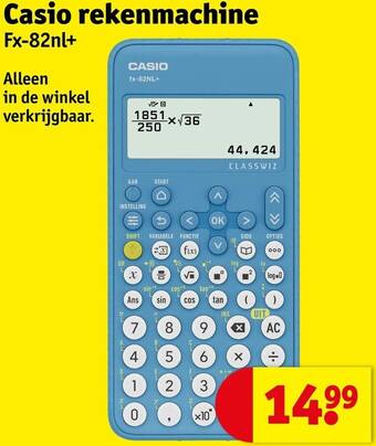 Casio rekenmachine Fx-82nl+