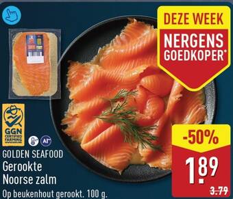 Golden seafood gerookte noorse zalm
