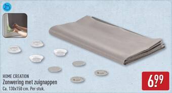Home creation zonwering met zuignappen