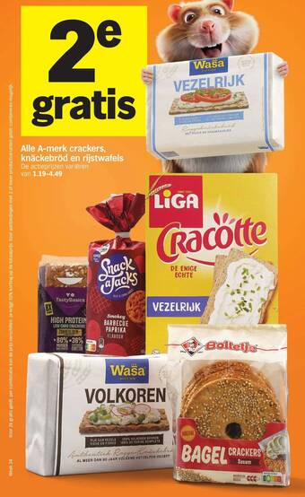 A-Merk Crackers, Knäckebröd en Rijstwafels