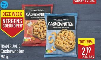 Trader joe's cashewnoten