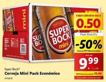 Super bock - cerveja mini pack economico