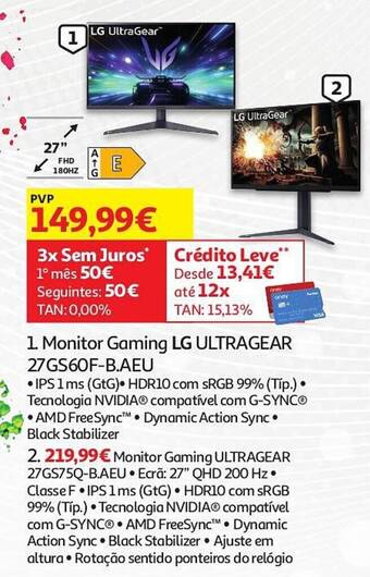 Monitor Gaming LG ULTRAGEAR 27GS60F-B.AEU