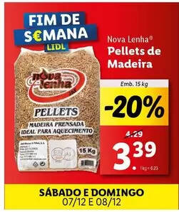 Lidl - pellets de madeira