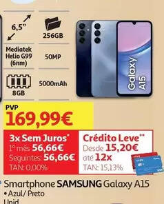 Samsung - smartphone azul 256 galaxy a15