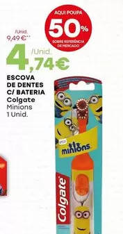 Colgate - escova de dentes c/ bateria