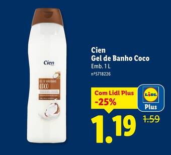 Cien Gel de Banho Coco