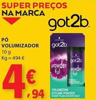 Pó volumizador got2b