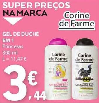 Gel de duche em 1 princesas corine de farme
