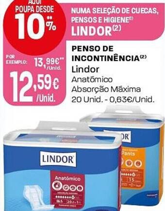Penso de incontinência Lindor