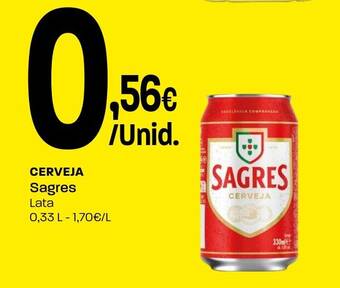 Cerveja sagres lata