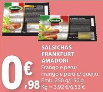 Salsichas frankfurt amadori
