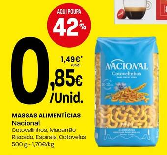Massas alimentícias nacional