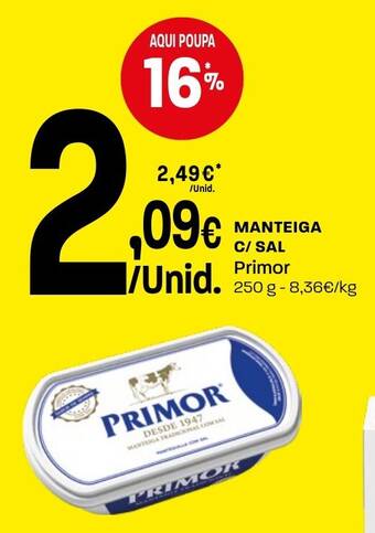 Manteiga c/ sal primor