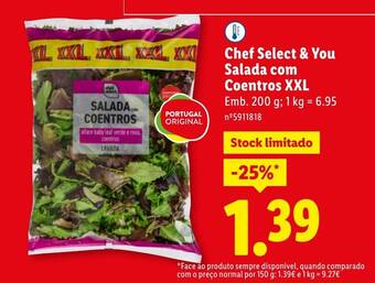 Chef Select & You Salada com Coentros XXL