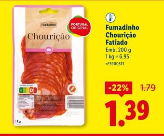 Fumadinho Chourição Fatiado